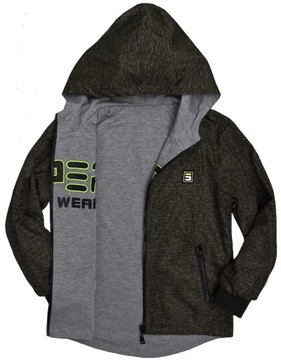 BEST Dwustronna Khaki KURTKA Parka Wiosna 164/172