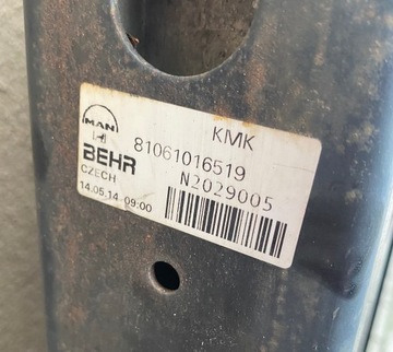 CHŁODNICA WODY MAN TGS TGX 81.06101-6519