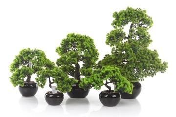 маленькое искусственное дерево BONSAI LARCH 25 маленький бонзай-лиственница черный цветочный горшок