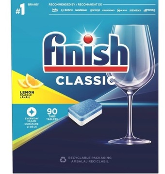 FINISH Power CLASSIC 90 lemon cytrynowe tabletki do zmywarki 90 sztuk