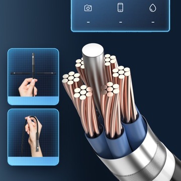 ИНСПЕКЦИОННАЯ камера ДУО ЭНДОСКОП 3М 7LED 2xFULL HD WIFI ANDROID IOS