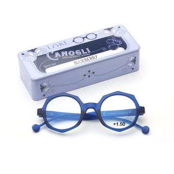+1.5 Plusy LOKI - ITALY Okulary do komputera Blue Block okulary do czytania