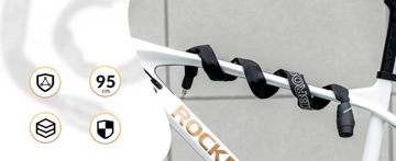 ВЕЛОСИПЕДНЫЙ ЗАМОК ROCKBROS С КОДОМ И КЛЮЧОМ БЕЗОПАСНОСТИ ВЕЛОСИПЕДА