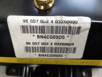 DAEWOO LACETTI ULOŽENÍ AIRBAG SPOLUJEZDCE 96557002