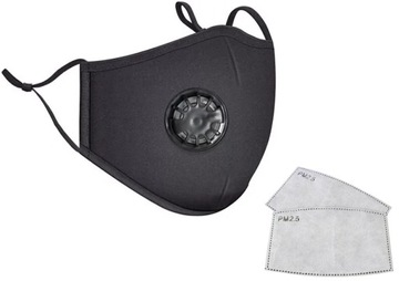 Maska KN95 FPP2 wielora zaworek+Filtr2.5PM DZIECKO