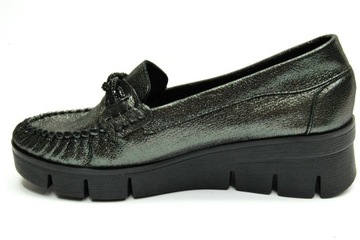 Женские лоферы на танкетке BOCCATO 989P, КОЖА 39
