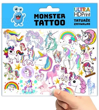 МОЮЩИЕСЯ ВРЕМЕННЫЕ ТАТУ ДЛЯ ДЕТЕЙ ЕДИНОРОГ ОРИГИНАЛЬНЫЕ ДИЗАЙНЫ ЕДИНОРОГ