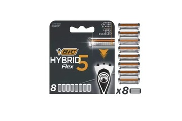 Стержни для бритв, лезвия BIC Hybrid 5 Flex, набор из 8 шт.