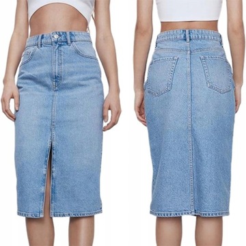 JEANS SPÓDNICA JEANS OŁÓWKOWA ROZCIĘCIE R.XS-L,M