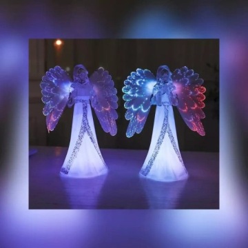 АНГЕЛ СМЕНЯЕМЫЙ СВЕТОДИОДНЫЙ СВЕТ RGB РОЖДЕСТВЕНСКОЕ УКРАШЕНИЕ