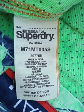 M SUPERDRY INTERNATIONAL MĘSKIE SPODENKI SZORTY HAWAJSKIE