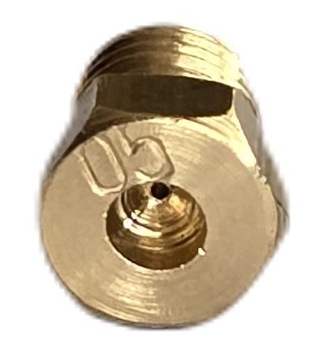 Dysza kuchenki płyty gazowej gwint standard M6/0,75 wielkość otworu 0,50mm
