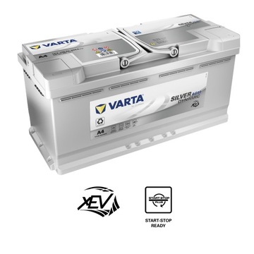 Akumulator Varta Silver Dynamic AGM A4 12V 105Ah 950A Start/Stop
