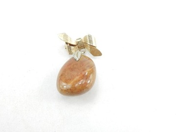 S7 ШИКАРНАЯ БРОШЬ С КУЛОНОМ С БАНТОМ