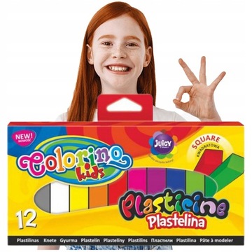Kolorowa Plastelina do Szkoły COLORINO 12 Kolorów
