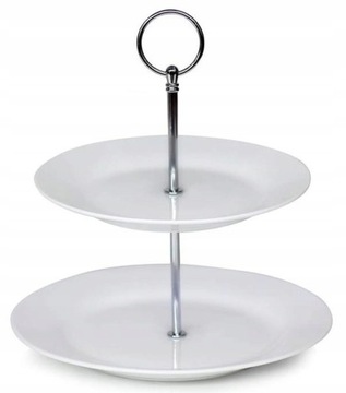 Patera na ciasto 2 poziomy SOFIA porcelana Banquet