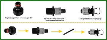 ШЛАНГ КАПЕЛЬНОЙ ЛИНИИ ГИДРАТАЦИИ 100 м + 44 ЭЛЕМЕНТА АКСЕССУАРЫ
