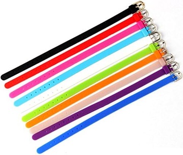 BRANSOLETKA z zapięciem opaska silikonowa gumowa zapinana damska dziecięca