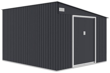Domek gospodarczy JASPER 279x321cm Cold Grey Stalowy Narzędziowy Szopa
