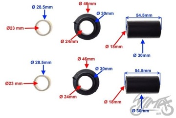 РЕМКОМПЛЕКТ РУЧКИ МЗ, 6 ЭЛЕМЕНТОВ