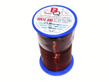 Drut nawojowy DN1E 200 ⌀ 1,50 mm Masa : 500g
