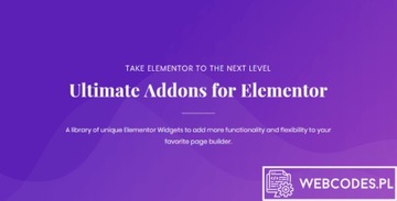 Wtyczka Ultimate Addons for Elementor
