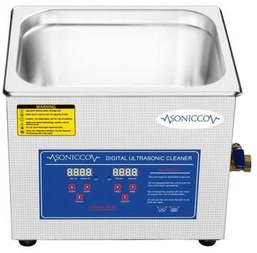 Ультразвуковой очиститель ванны 15л, косметический стерилизатор для мытья деталей