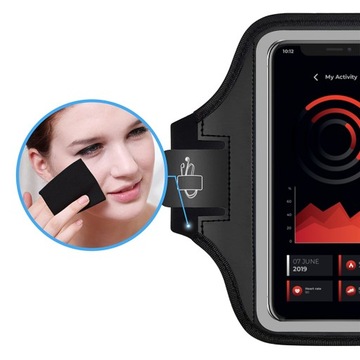 Alogy Sport Case Arm Arm Armband для телефона 6,7 дюйма Black