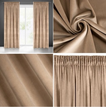Zasłona Velvet Welur Welwet NA TAŚMIE 140X270 Ciem