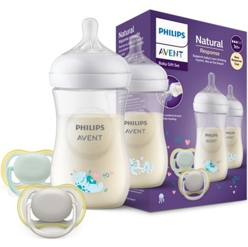 Philips Avent Zestaw prezentowy Natural Response 0-6m 260 ml SCD837/11