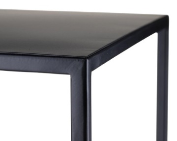 Современная подставка для цветов, 100 см, черная, однотонная