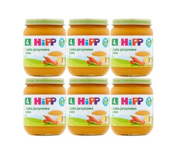 HiPP BIO Zupka jarzynowa krem po 4 miesiącu 6x125g