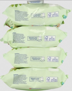 Туалетная бумага ALOUETTE Kids увлажненная с ароматом Морского Бриза 4х60 шт.