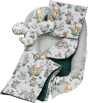 Детское коконовое гнездо. Minky Playpen XXL BabyMam 7 El.
