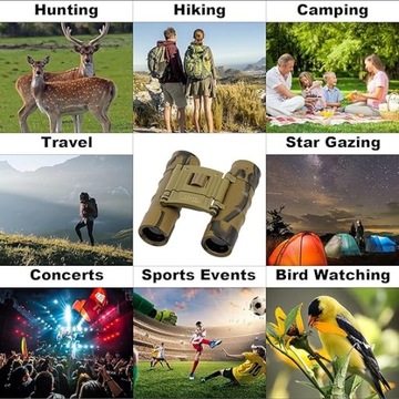 ВОЕННЫЙ БИНОКЛЬ С 12-кратным УВЕЛИЧЕНИЕМ, ВОДОЗАЩИЩЕННЫЙ БИНОКЛЬ С ЛИНЗОЙ 25 ММ