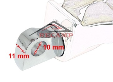 КРОНШТЕЙНЫ ДЛЯ КРЕПЛЕНИЯ КОЛЯСКИ НА ПЕРЕГОРОДКИ 32 мм, хром