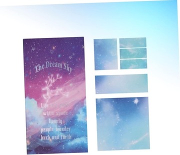 1 комплект флажков с липкими страницами, липкие лепестки цветов, липкие блокноты