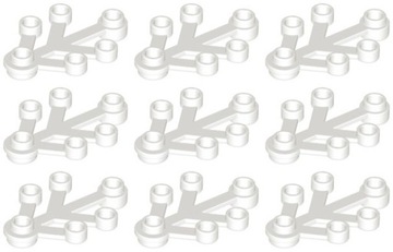 LEGO ROŚLINA 2423 LIŚĆ biały (5g) 9 szt.