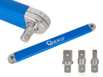 Przedłużka do klucza nasadowego + adaptery
