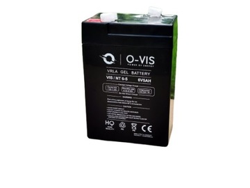 Гелевая батарея OVIS 6 В, 5 Ач, не требующая обслуживания МОЩНЫЙ ИБП GEL TOYS WAG