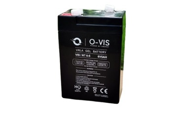 Гелевая батарея GEL 6V 5AH Необслуживаемая POWERFUL KASA OVIS GEL размер 4,5ah