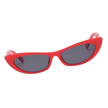 Okulary damskie Cat Eye Lustrzane okulary przeciwsłoneczne w kolorze czerwonym