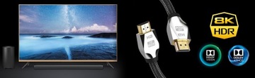 КАБЕЛЬ HDMI 2.1 ПРЕМИУМ 8K 4K 120 Гц ULTRA HDR 3M