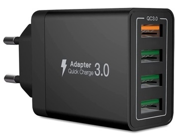 SZYBKA ŁADOWARKA SIECIOWA DO TELEFONU QC 3.0 48W 2311