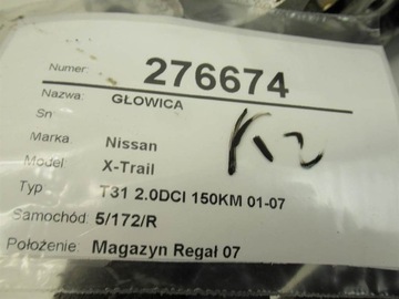HLAVA NISSAN X-TRAIL T31 M9R855 2.0 150KM