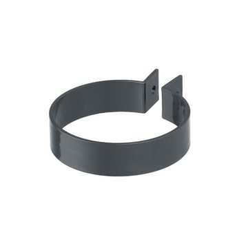 OBEJMA rury spustowej 90mm PVC Grafit