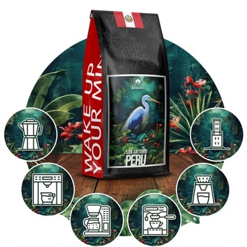 Кофе в зернах - SAN ANTONIO Peru - Свежеобжаренный 1 кг - Blue Orca Coffee