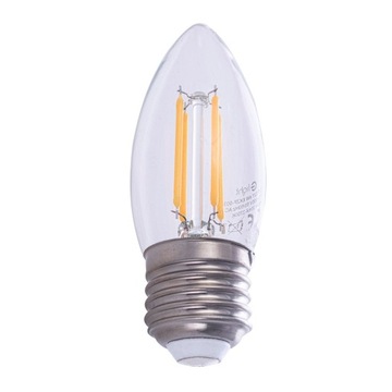 Светодиодная лампа накаливания E27 Теплая 4Вт 2700К Свеча