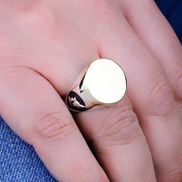 Custom Engravable Simple Silver Men's Ring, 925 Sterling Silver
