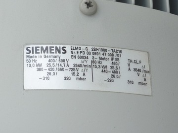 ВАКУУМНЫЙ НАСОС, БОКОВОЙ КАНАЛЬНЫЙ ВЕНТИЛЯТОР, 13кВт